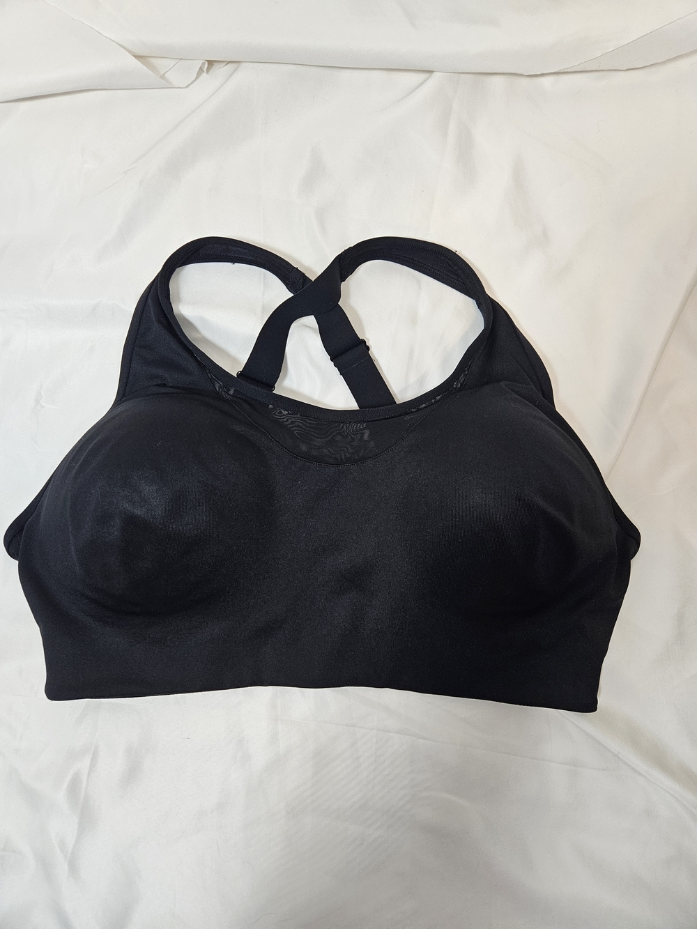 PINK Victoria's Secret Black Racerback Sports Bra